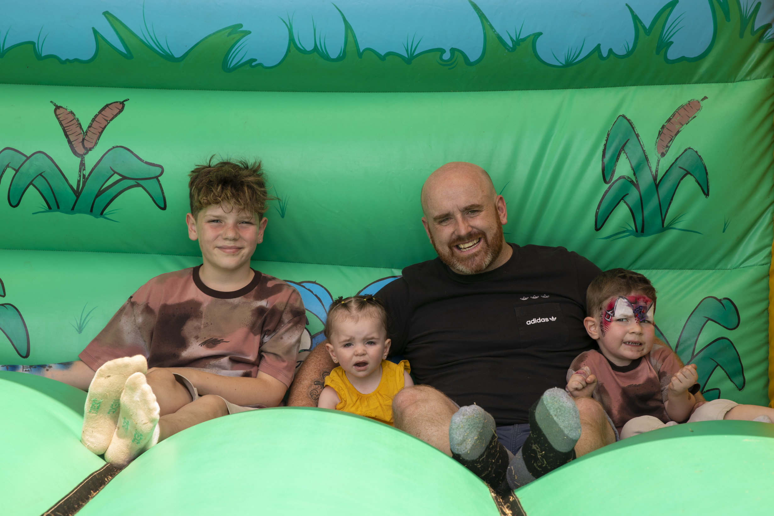 Young family at residents funday