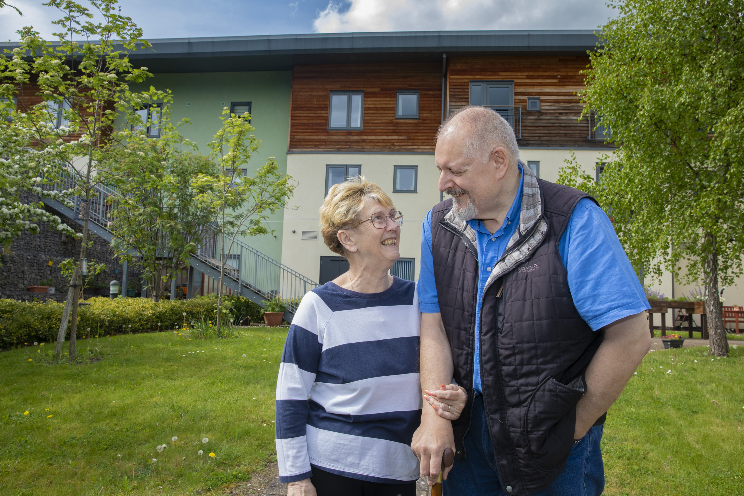 Couple smiling from plas telford, wrexham